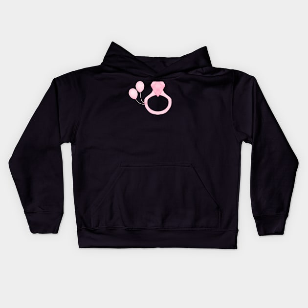 Love Diamond Ring Kids Hoodie by Aisiiyan